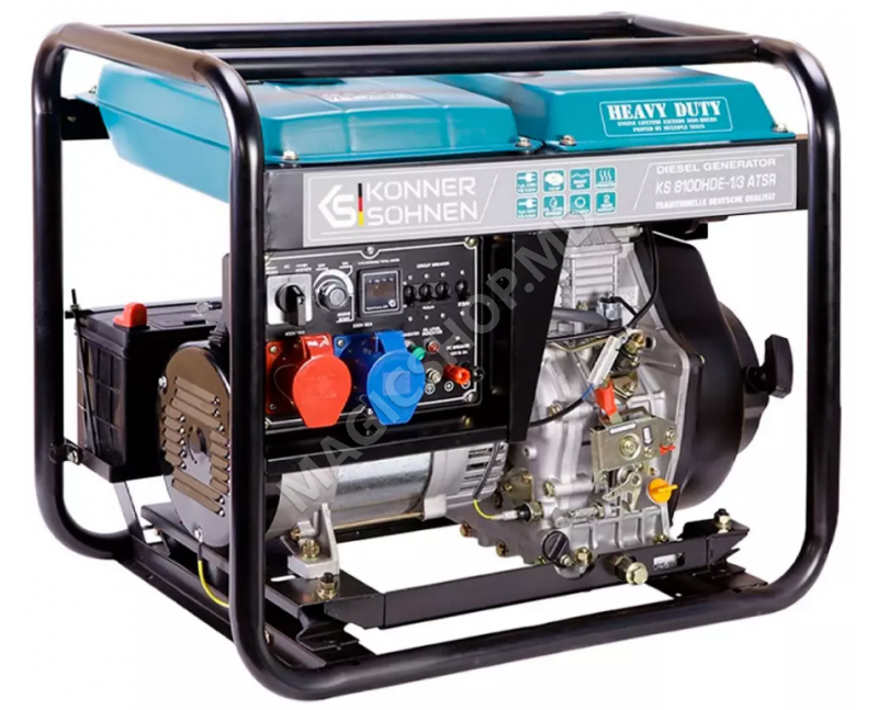 Электрогенератор Könner&Söhnen KS 8100HDE-1/3 ATSR 6.5квт Дизель AVR